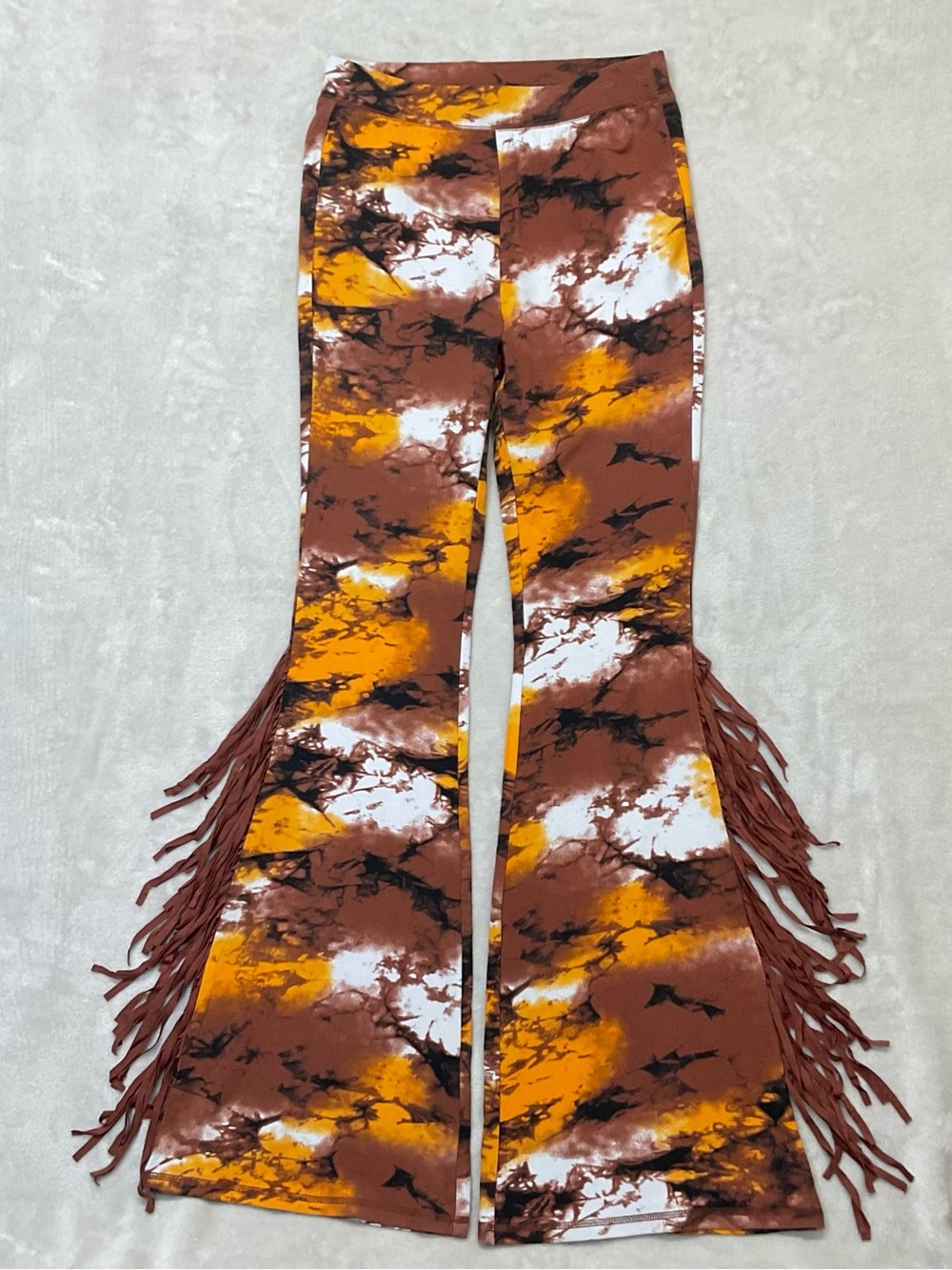 Idyllwind Tie Dye Fringe Pull On Flare Shaker Pants Womens S - Picture 4 of 8